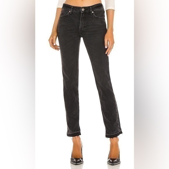 Free People Denim - NWT We The Free Cuffed Slim Boyfriend Jean in Faded Black Free People SI…